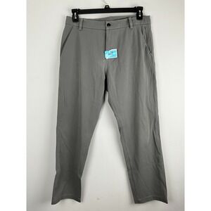 Lululemon Commission Men's Gray Stretch Chino Pants‎ 34 × 28.5